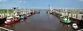 Fishing harbour at Dornumersiel