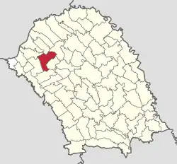 Location in Botoșani County