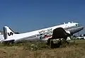 Douglas DC-3 F-BAXR of Uni-Air in Toulouse in 1977