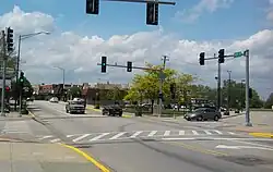 Ridge Road in downtown Lansing
