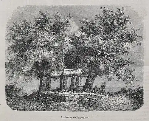 The dolmen in 1871