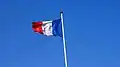 French flag in the military cemetery