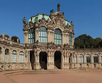 Zwinger, Dresden, Germany, by Matthäus Daniel Pöppelmann, 1719[178]