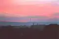 An afterglow in Dresden, Saxony, Germany