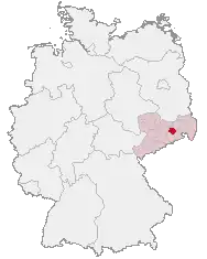 location of Dresden-Rossendorf in Germany