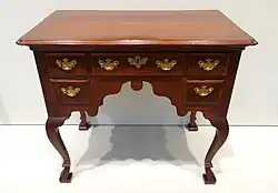 Cabriole legs with Spanish feet. Dressing Table, American, 1730–45