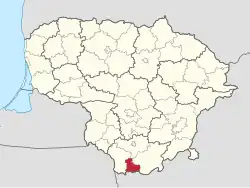 Location of Druskininkai Municipality within Lithuania