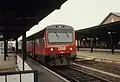 MR class DMU from DSB at Silkeborg station in 1979.