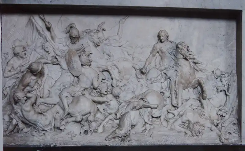 The Duc de Bouillon in Battle, finished by 1707, Cluny, Hôtel-Dieu