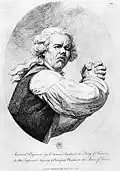 Etching by Ducreux, 1791