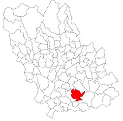 Location in Prahova County