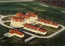 Aerial photograph of Dunakiliti Palace