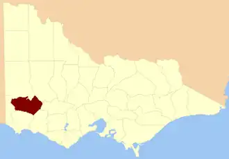 Location in Victoria
