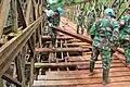 The Indonesian contingent of MONUSCO repairing a bridge near Dungu, 2016