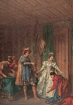 The Continence of Bayard by Louis Jean-Jacques Durameau