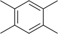 Skeletal formula of durene