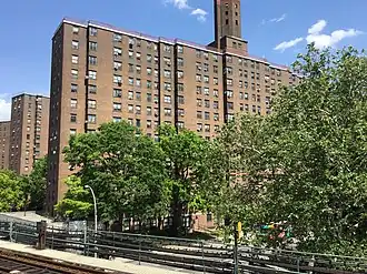 Seen from the Dyckman Street station on the 1 Line
