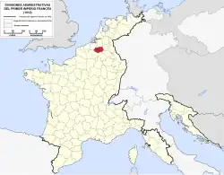 Location of Dyle in France (1812)