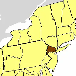 Location of the Diocese of Newark