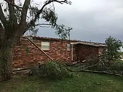 Image 72EF2 damage to a house near Custer City, Oklahoma. (from Tornadoes of 2019)