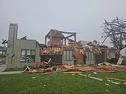 Image 119Damage to a hunting lodge near Taylor Landing, Texas from an EF3 tornado. (from Tornadoes of 2024)