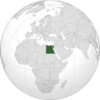 Location of Egypt
