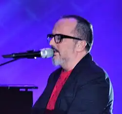 Cetinski at the Slovenian national final for Eurovision in February 2017