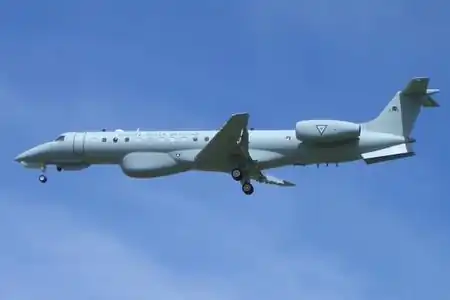 EMB 145 MPA maritime patrol version of the Fuerza Aérea Mexicana, without the R-99B side radar