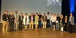 Award winners at the 2019 EPS High Energy Physics conference, Ghent.