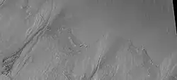 Close-up of gully aprons showing they are free of craters; hence very young. Location is Phaethontis quadrangle. Picture was taken by HiRISE under HiWish program.