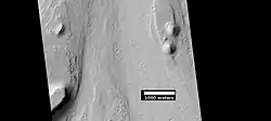 Streamlined feature, as seen by HiRISE under HiWish program Location is Memnonia quadrangle.