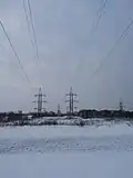 Power lines and forest in Tondiraba