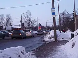 The main entrance to Viimsi Parish from Tallinn on a railway crossing in Miiduranna
