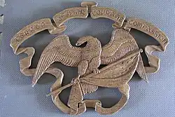 4. Pierced relief: Eagle Banner by Pat Donat, commemorating 9-11