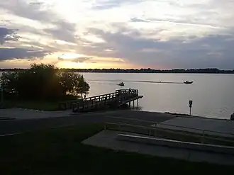 Overlooking Eagle Lake at sunset.