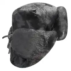 Ushanka hat with earflaps tighten behind: ski-style