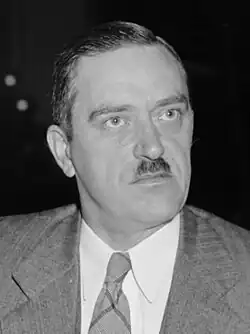 Photograph of Earl Browder in 1939.