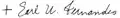 Earl K. Fernandes's signature