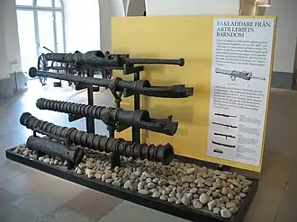15th and 16th century breech-loaders on display at the Army Museum in Stockholm