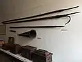 Historical fire-fighting pike poles of Košice municipal firemen (East Slovak Museum permanent exhibitons)
