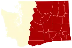Location of Eastern Washington