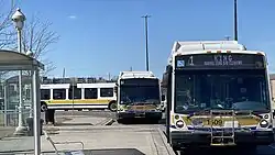 HSR buses at the Eastgate bus terminal.