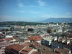 View of Eaux-Vives from Saint-Pierre Cathedral