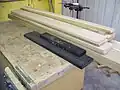 Planks of wood including Gabon ebony