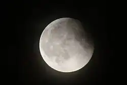 Ending of partial eclipse in Logroño, Spain, 20.06 UTC