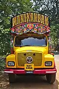 A decorated truck in Kerala.