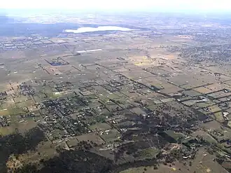 Aerial view of Eden Park from the north-west