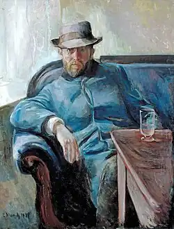 Portrait of Hans Jæger by Edvard Munch (1889)
