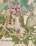 Eferding, Upper Austria. 'Franziszeische Landesaufnahme' 2nd Military Survey c1835