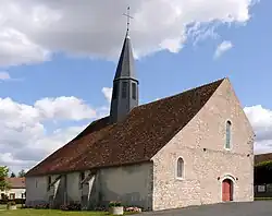 The church in Saint-Hilliers